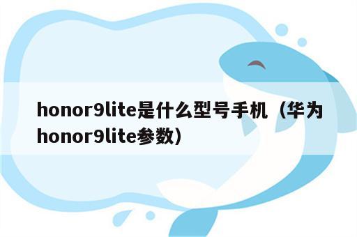 honor9lite是什么型号手机（华为honor9lite参数）