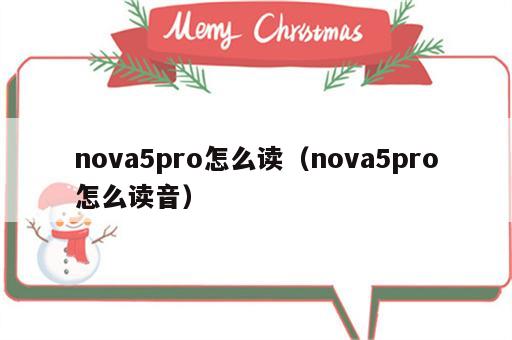 nova5pro怎么读（nova5pro怎么读音）