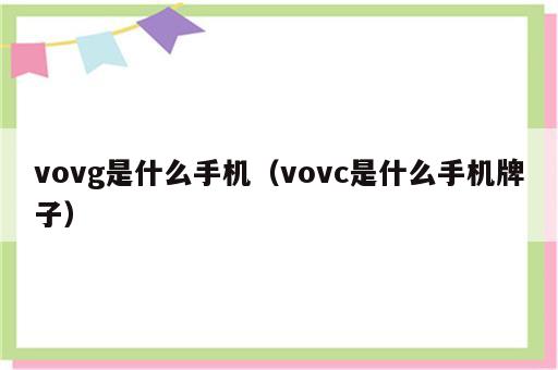 vovg是什么手机（vovc是什么手机牌子）