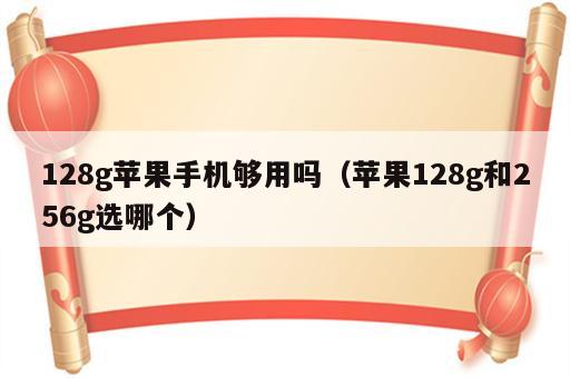 128g苹果手机够用吗（苹果128g和256g选哪个）