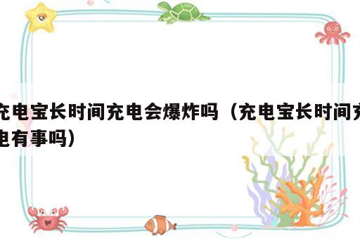 充电宝长时间充电会爆炸吗（充电宝长时间充电有事吗）