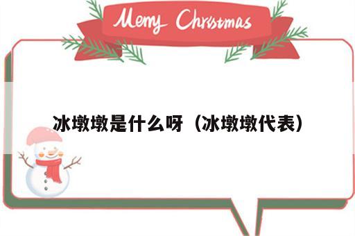 冰墩墩是什么呀（冰墩墩代表）