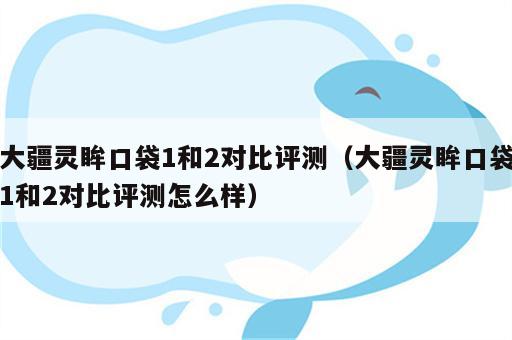 大疆灵眸口袋1和2对比评测（大疆灵眸口袋1和2对比评测怎么样）