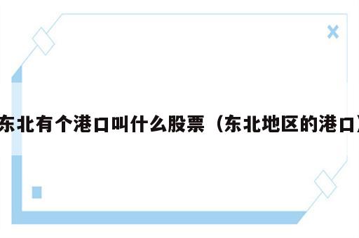 东北有个港口叫什么股票（东北地区的港口）