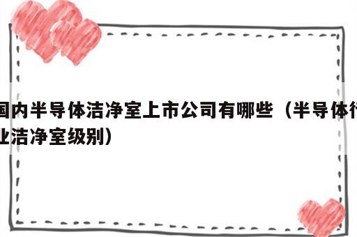 国内半导体洁净室上市公司有哪些（半导体行业洁净室级别）