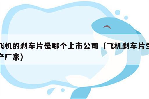 飞机的刹车片是哪个上市公司（飞机刹车片生产厂家）