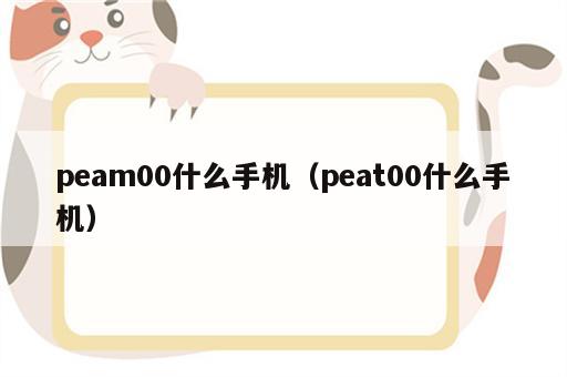 peam00什么手机（peat00什么手机）