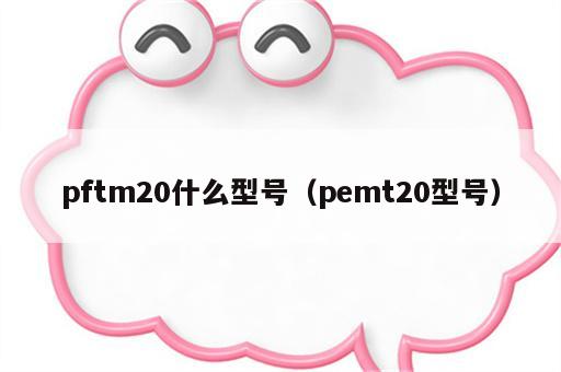 pftm20什么型号（pemt20型号）