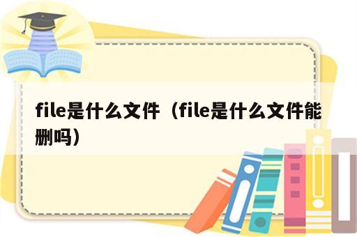 file是什么文件（file是什么文件能删吗）