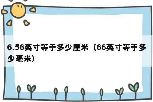 6.56英寸等于多少厘米（66英寸等于多少毫米）