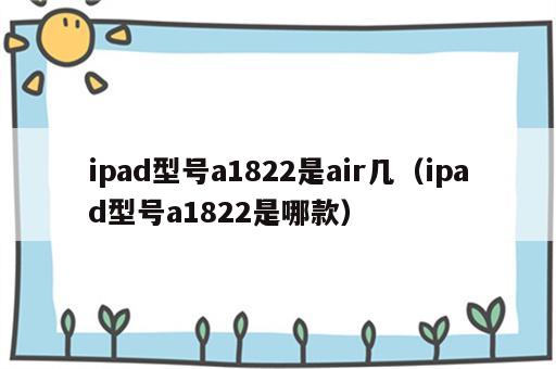 ipad型号a1822是air几（ipad型号a1822是哪款）