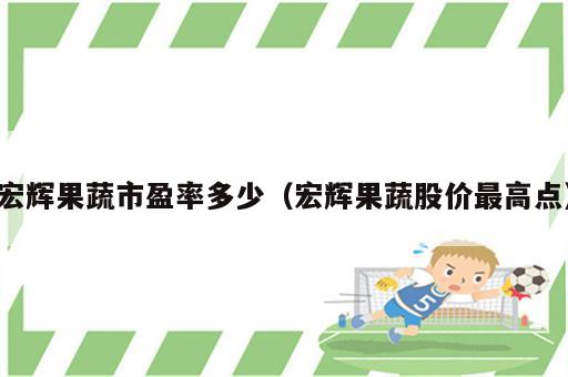 宏辉果蔬市盈率多少（宏辉果蔬股价最高点）