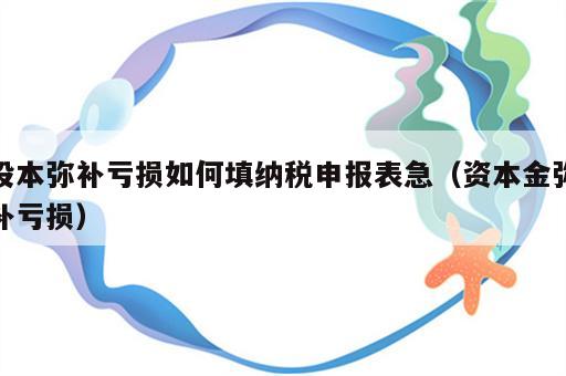股本弥补亏损如何填纳税申报表急（资本金弥补亏损）