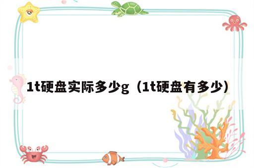 1t硬盘实际多少g（1t硬盘有多少）