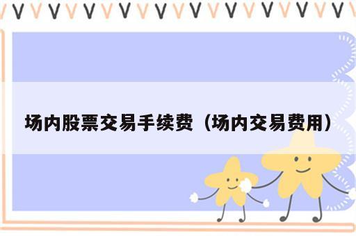 场内股票交易手续费（场内交易费用）